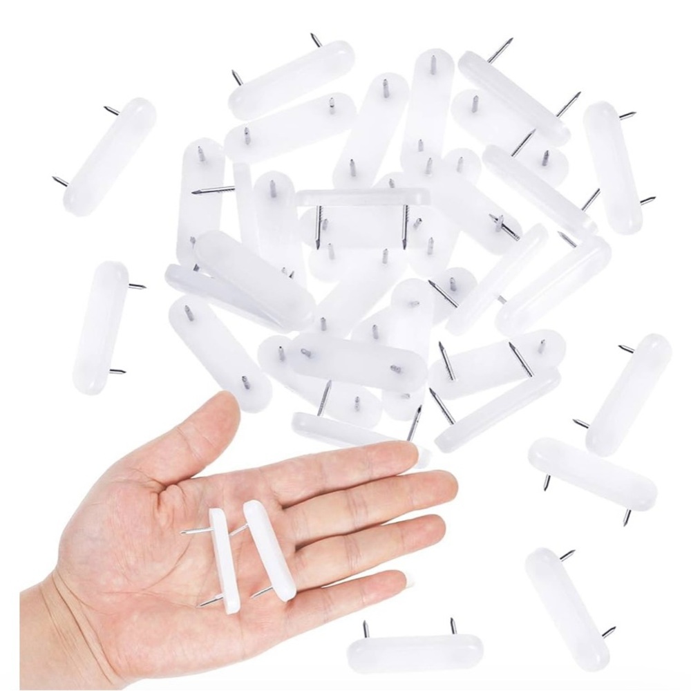 Jetec 22 Plastic Head Double Bed Skirt Holding Pins